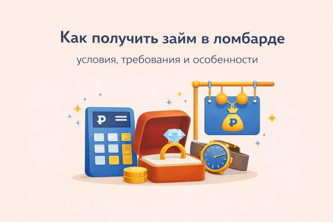 Как получить займ в ломбарде